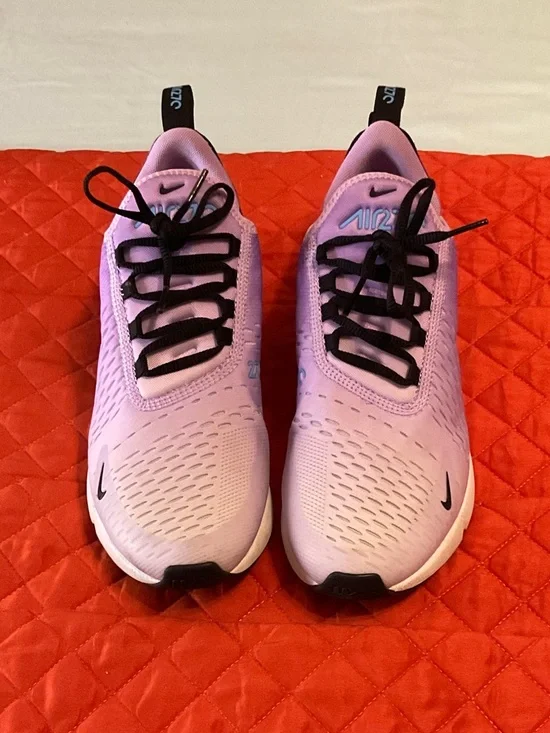 Nike Air Max 270 Lavender and Black Women's Sneakers - Picture 1 of 6